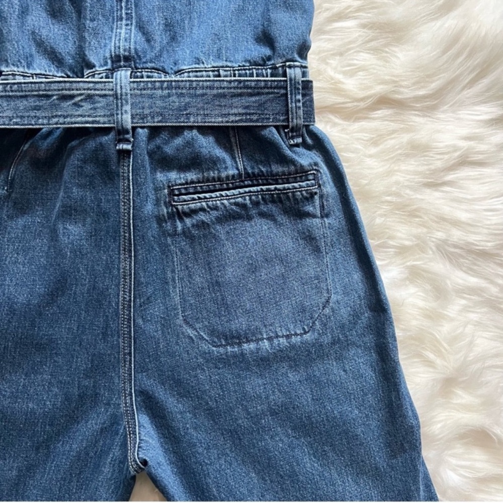New! Rag & Bone Mia Denim Utility Jumpsuit - Picture 9 of 12